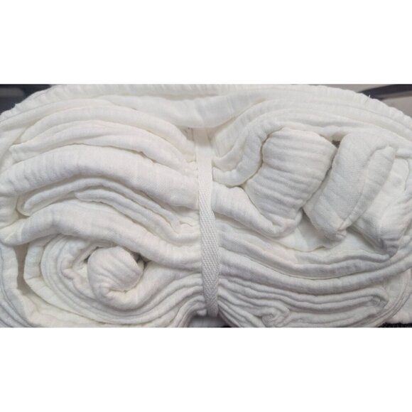 Quince 100% European Linen Duvet Cover 2PC Set Color White Size Twin -NEW- - Picture 4 of 6